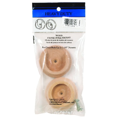 John Sterling John Sterling Pro 1-3/8 in. L X 1-3/8 in. D Oak Wood Rod Socket RP-0038-HD25